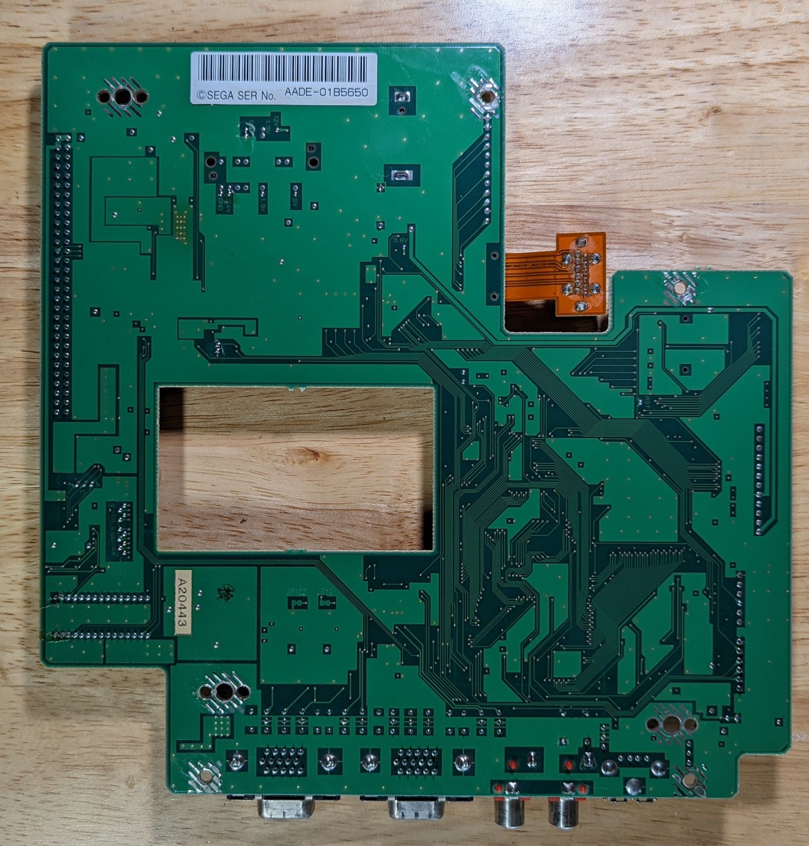 Photo of Triforce base board, bottom view.